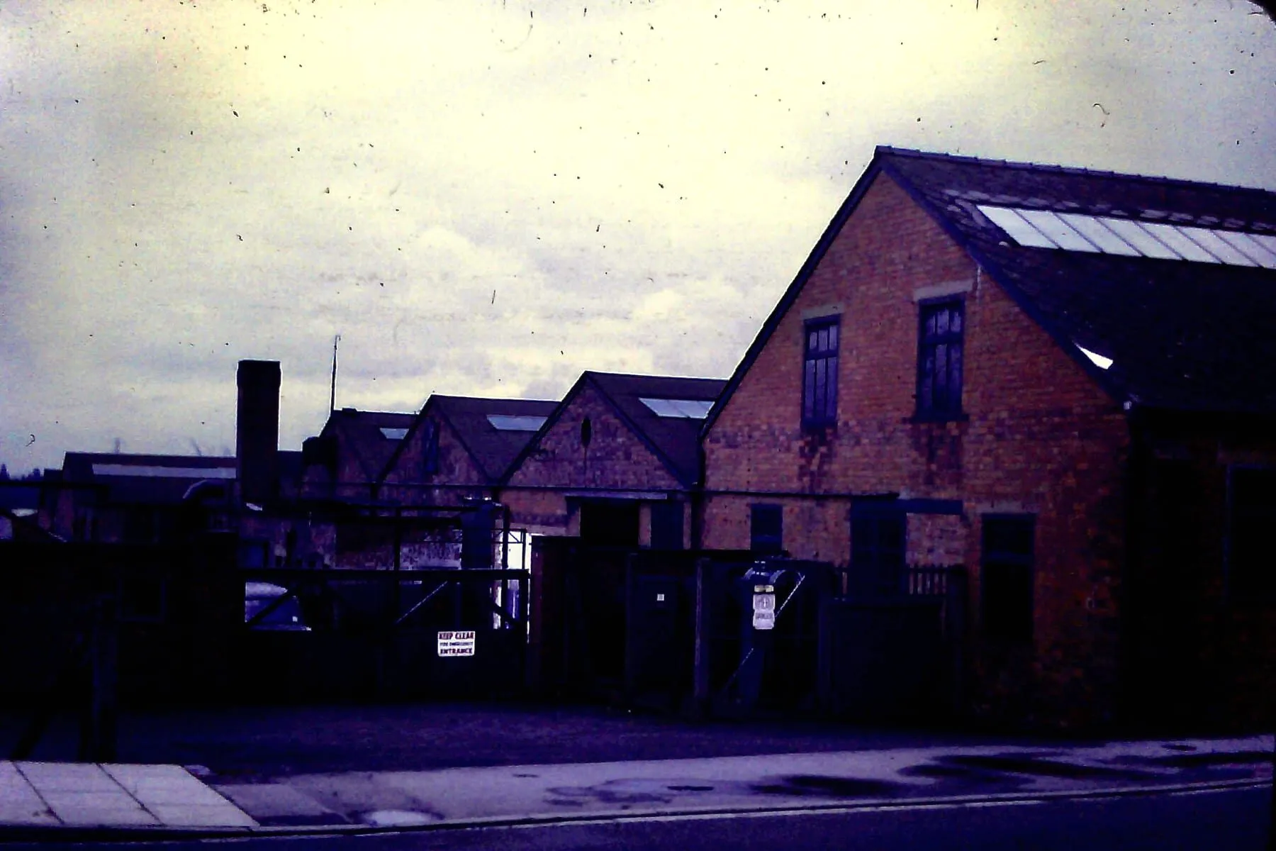 The rear of the Morgan factory, seen across the road